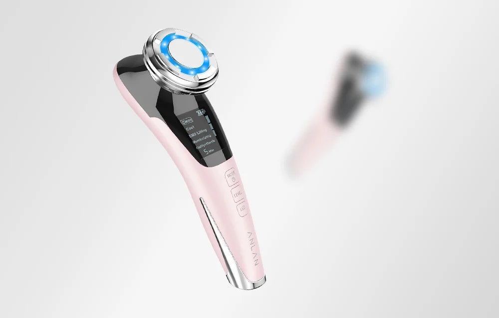 8 az 1-ben hideg-meleg terápiás arckezelő és ránctalanító gép EMS mikroárammal