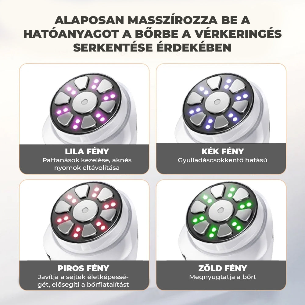 Professzionális 6 az 1-ben Hifu rádiófrekvenciás gép - Fekete