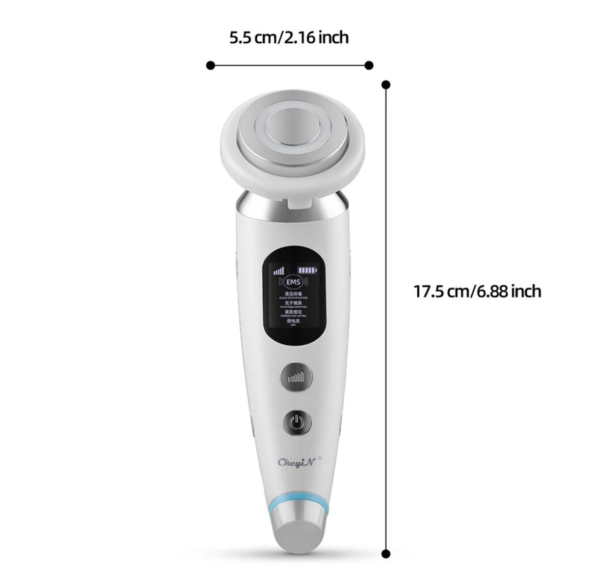 7 az 1-ben fényterápiás arckezelő és arcfiatalító gép - Rózsaszín