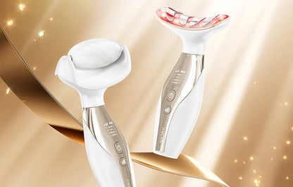 ANLAN 2 az 1-ben IPL szőrtelenítő és EMS Arc-nyak feszesítő gép cserélhető fejjel.