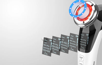 8 az 1-ben hideg-meleg terápiás arckezelő és ránctalanító gép EMS mikroárammal