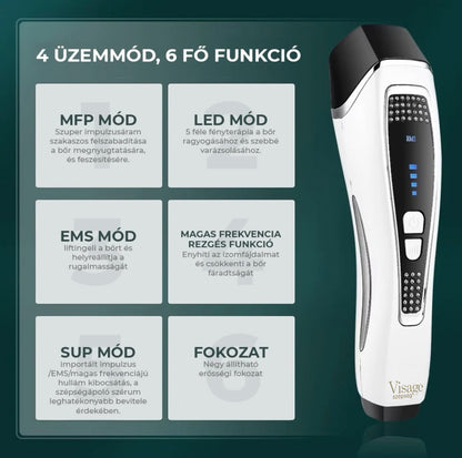 4 az 1-ben Arcfiatalító és bőrfeszesítő lifting készülék 6 funkcióval