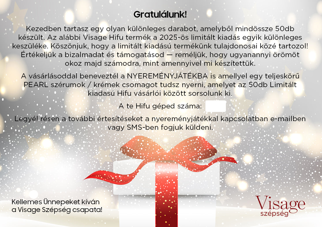 Visage 4 az 1-ben Hifu rádiófrekvenciás gép 2025 Karácsonyi Limitált kiadás