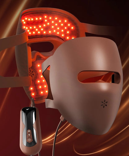 9D fényterápiás öregedésgátló és bőrfeszesítő puha szilikon LED arcfiatalító maszk