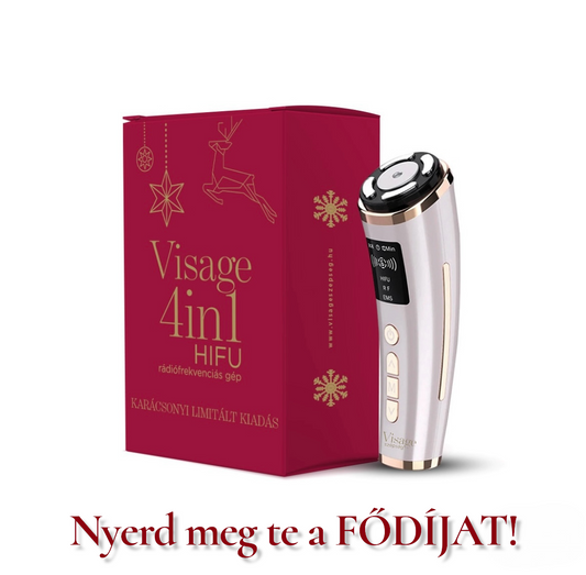 Visage 4 az 1-ben Hifu rádiófrekvenciás gép 2025 Karácsonyi Limitált kiadás
