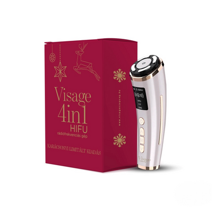 Visage 4 az 1-ben Hifu rádiófrekvenciás gép 2025 Karácsonyi Limitált kiadás
