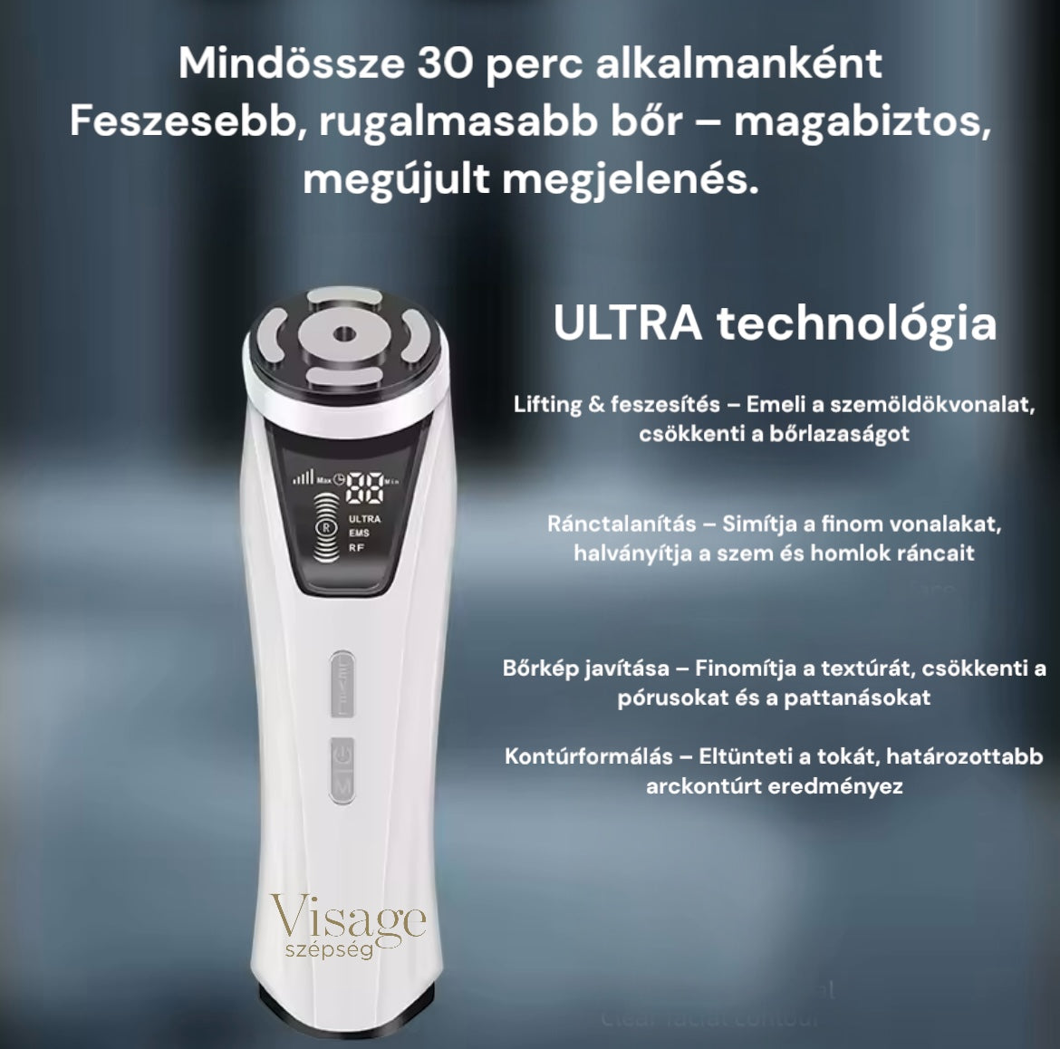 Maea Hifu rádiófrekvenciás kozmetikai gép 5 fokozattal és fényterápiával