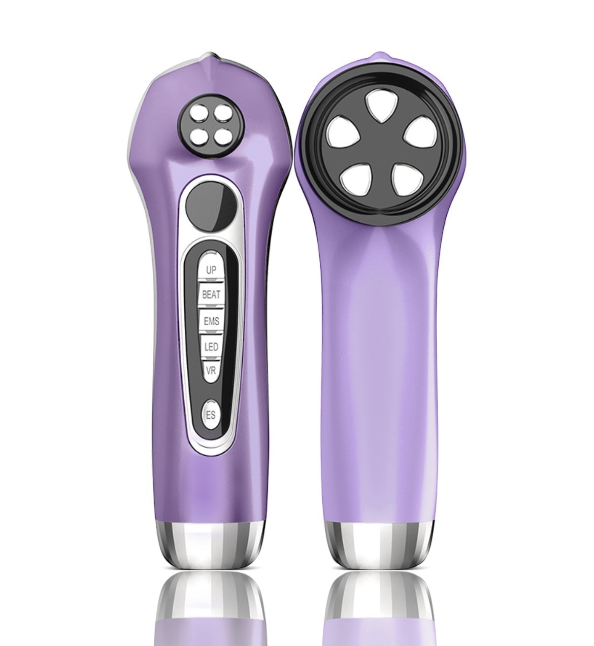 KskiN 6 az 1-ben Arcfiatalító fényterápias EMS mikroáram stimulációs arckezelő készülék dupla kezelő fejjel